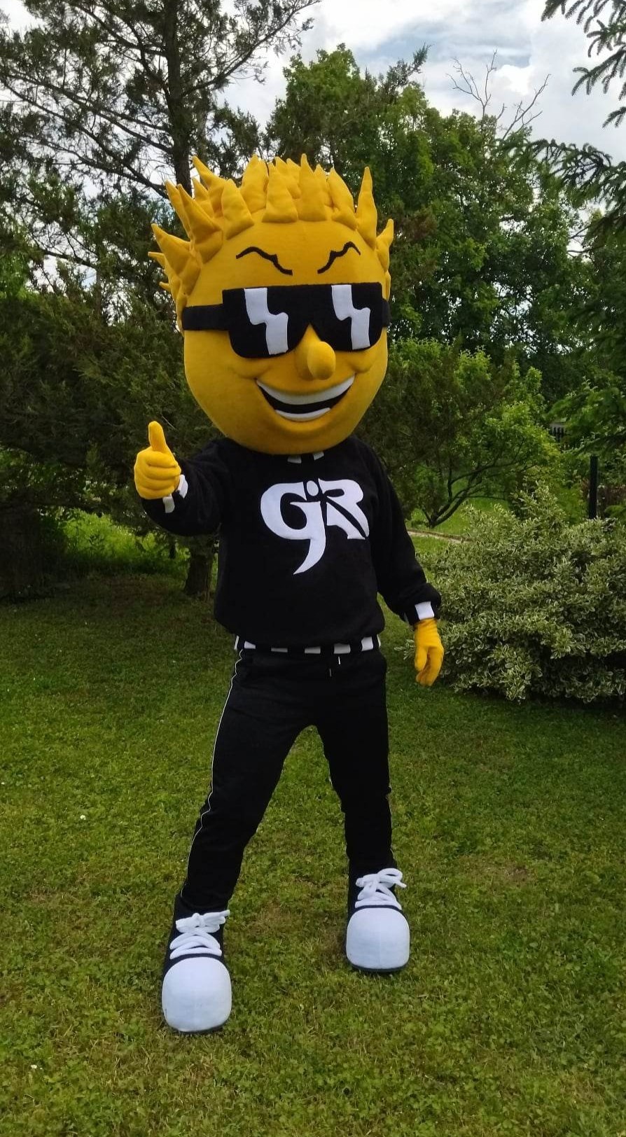 Rayman, the school mascot for the MECA Student Company