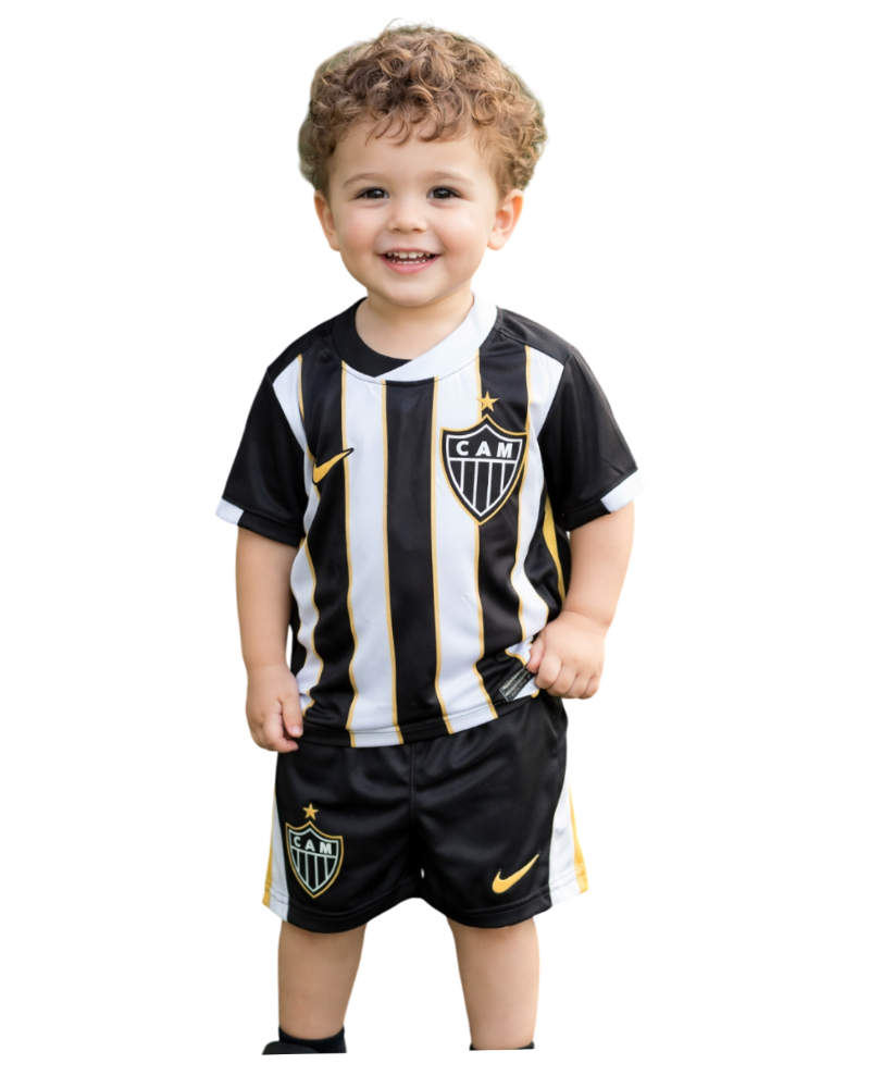 Conjunto Infantil do Atlético listrado 26/27