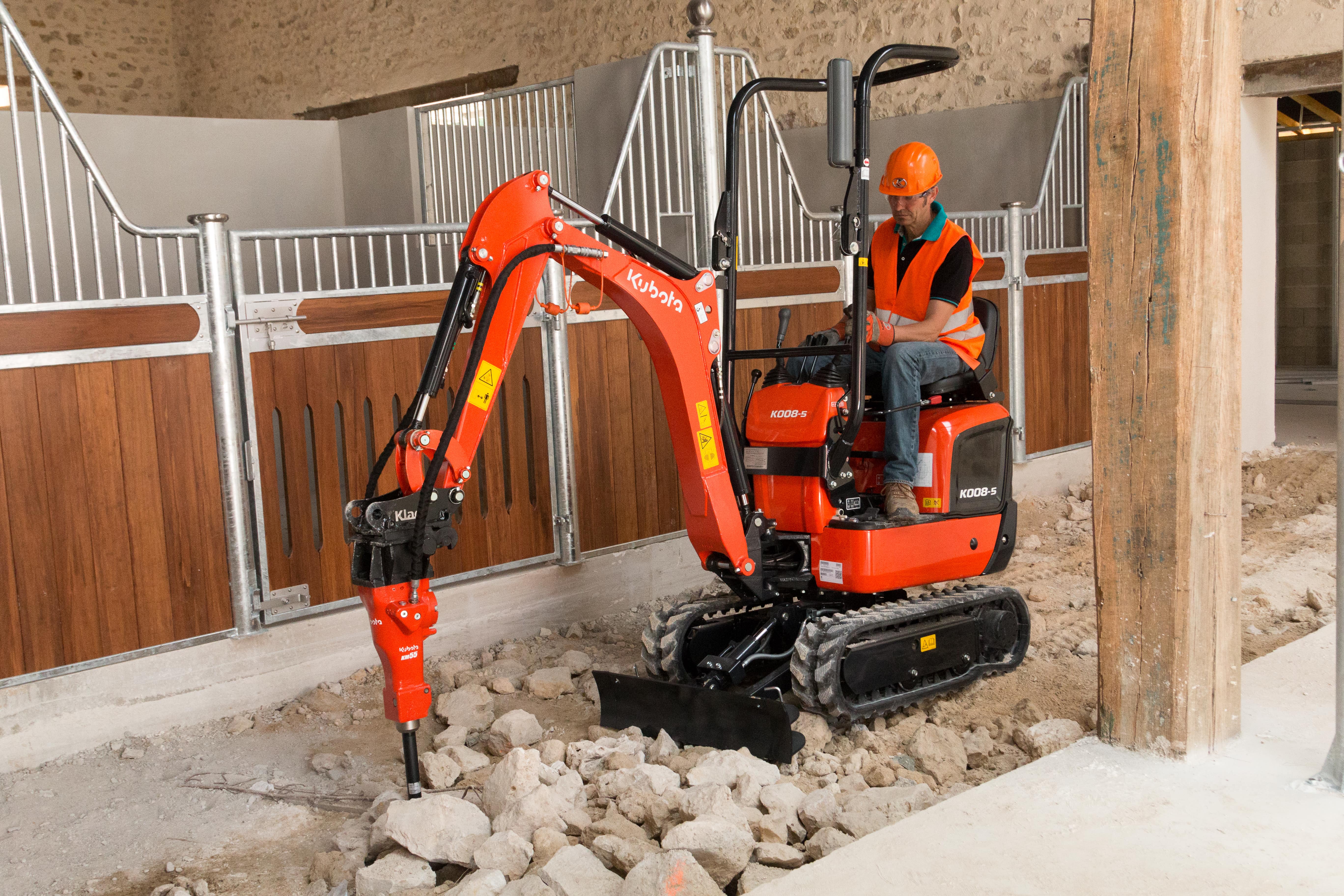 breaker hire wolverhampton kubota km55 tool