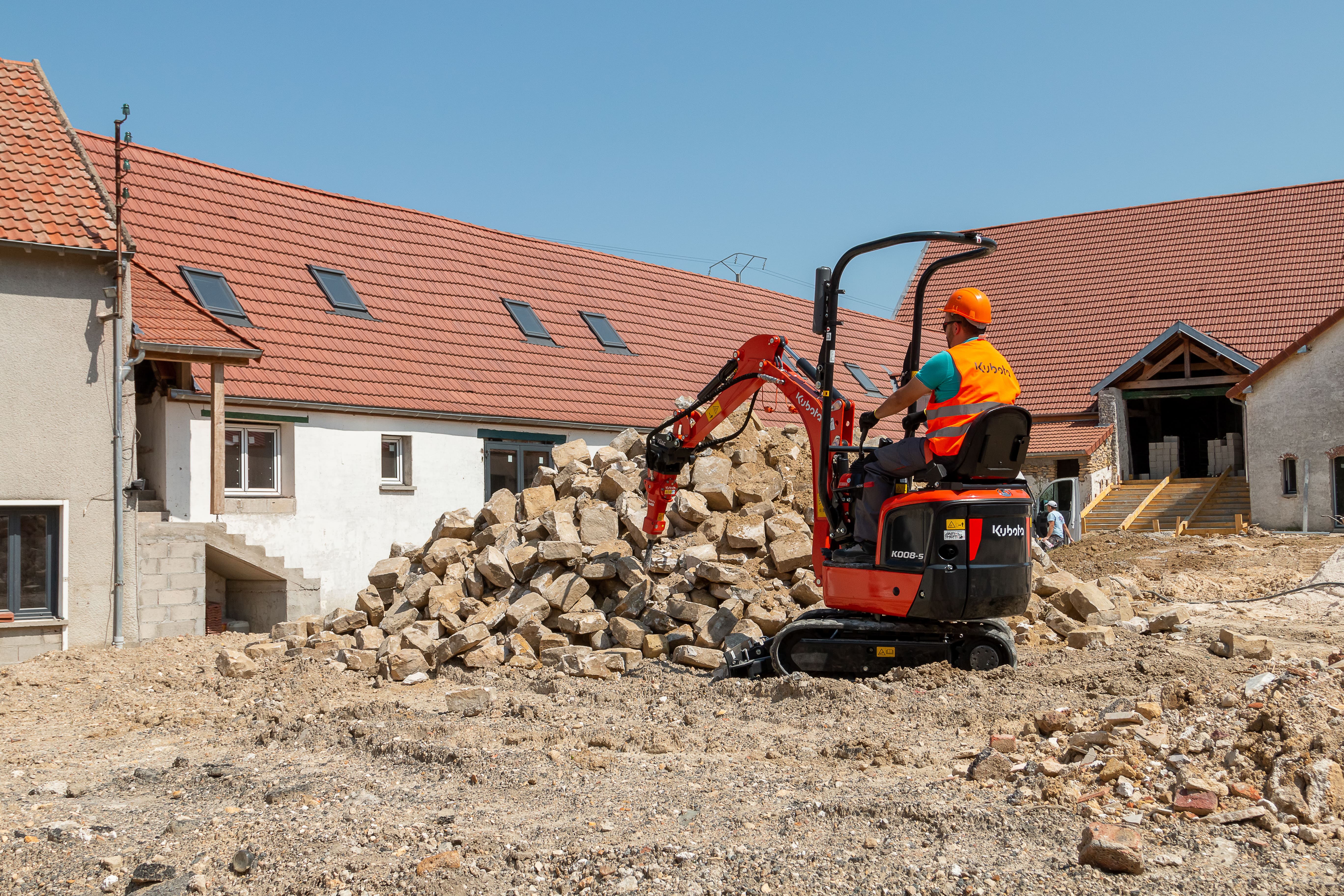 micro digger hire wolverhampton kubota k008 tracks