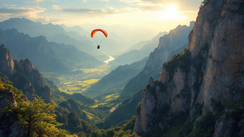 Paragliding Over Bir Billing