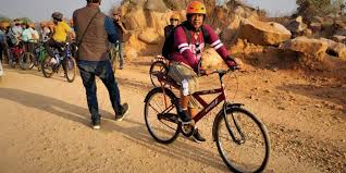 Cycling Heritage Trail Through Orchha's Countryside