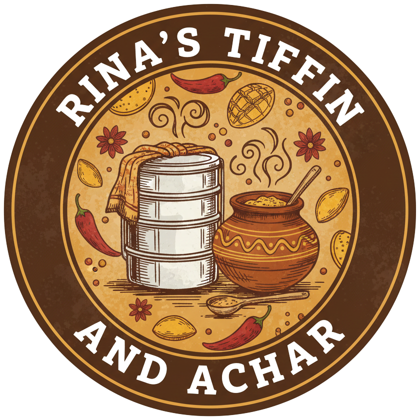 Logo for Rina's Tiffin and Achar