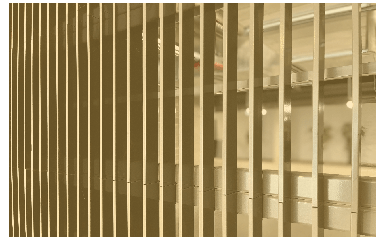 Bar Grille with Fins Detail.