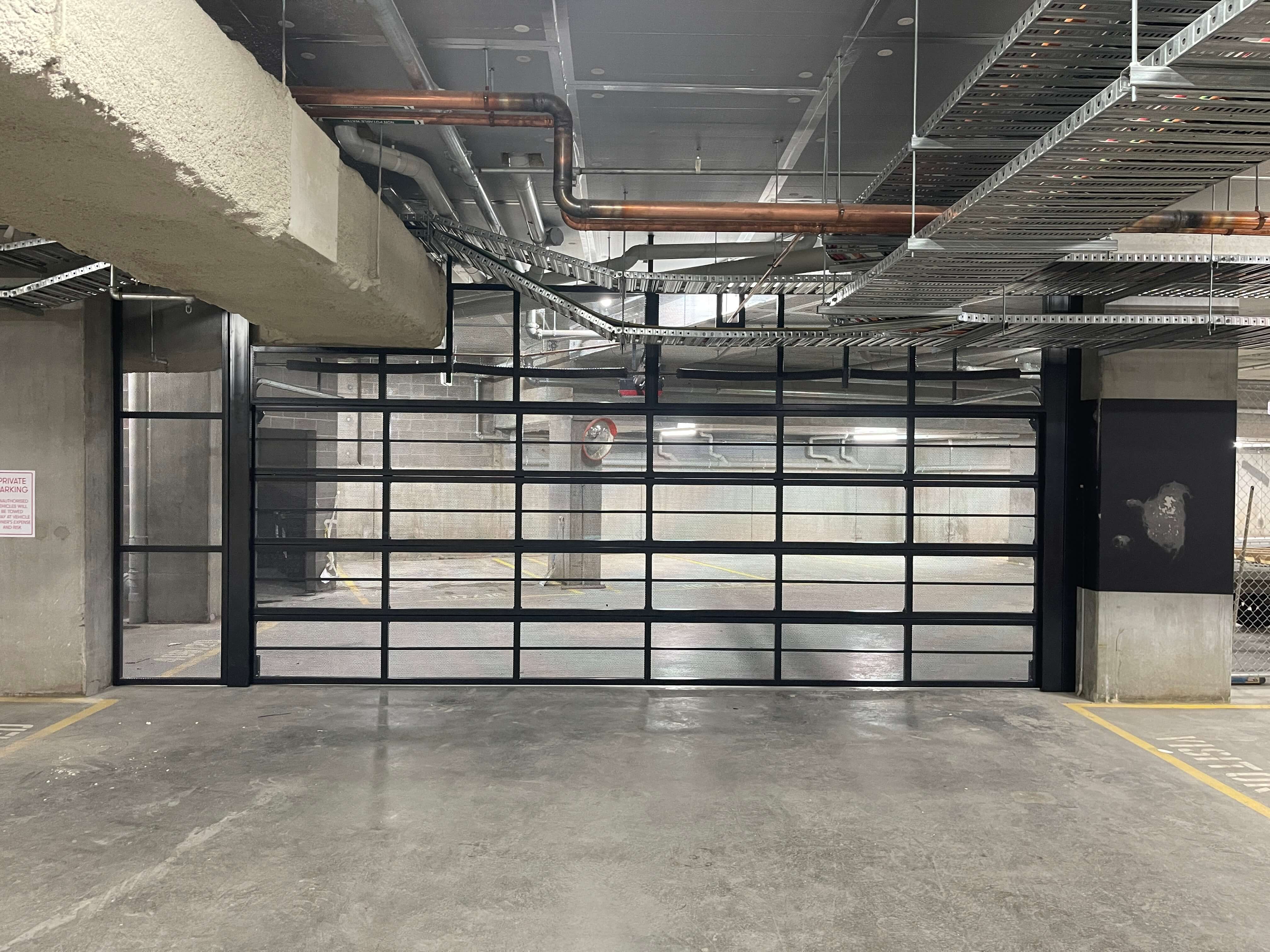 Charcoal Mesh Bar Grille with Cutout Infill.