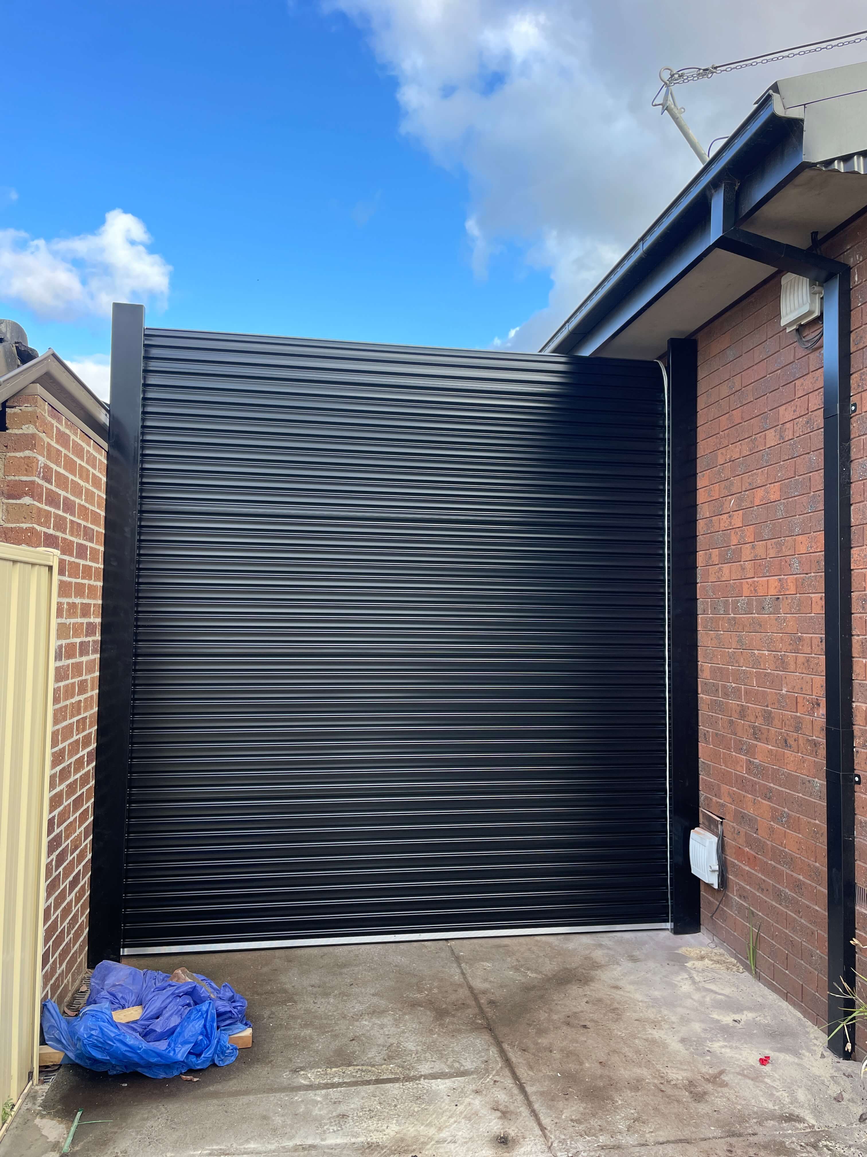 Freestanding Night Sky Roller Door.