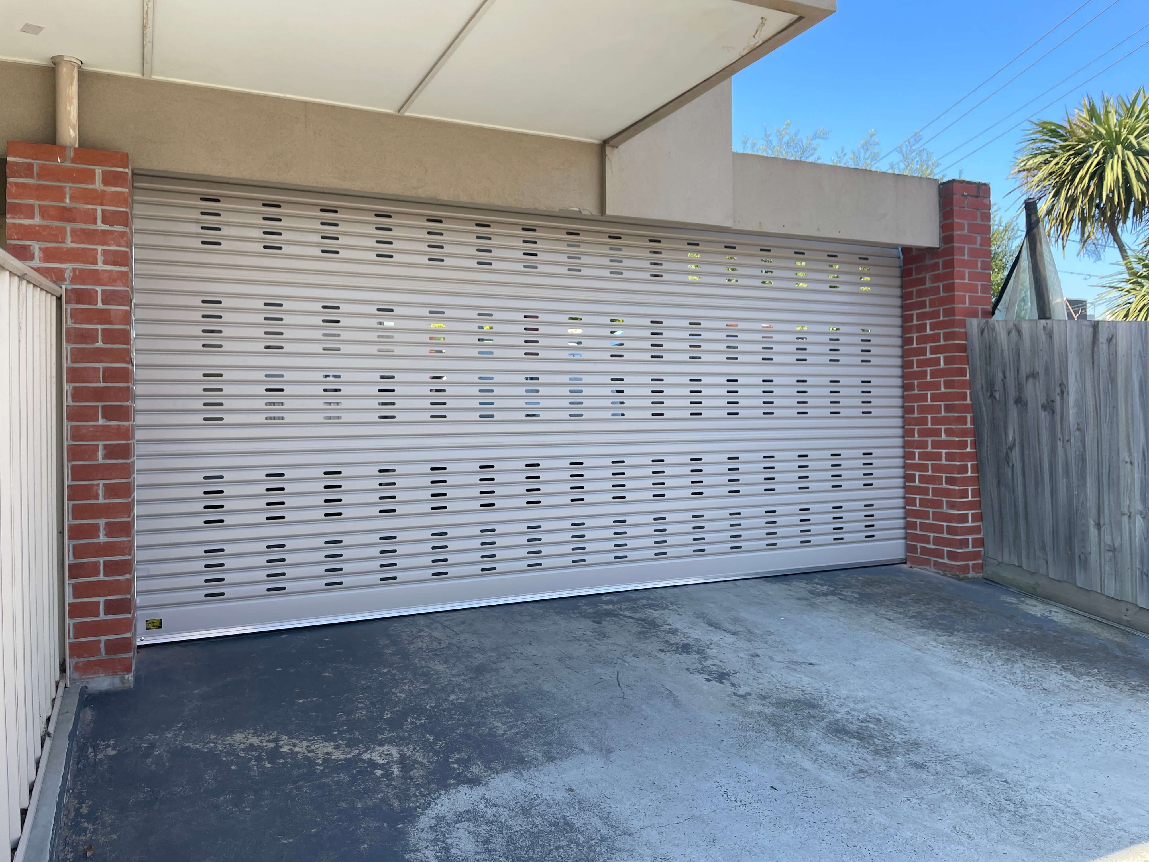 Slotted Dune Roller Door with Low Profile.