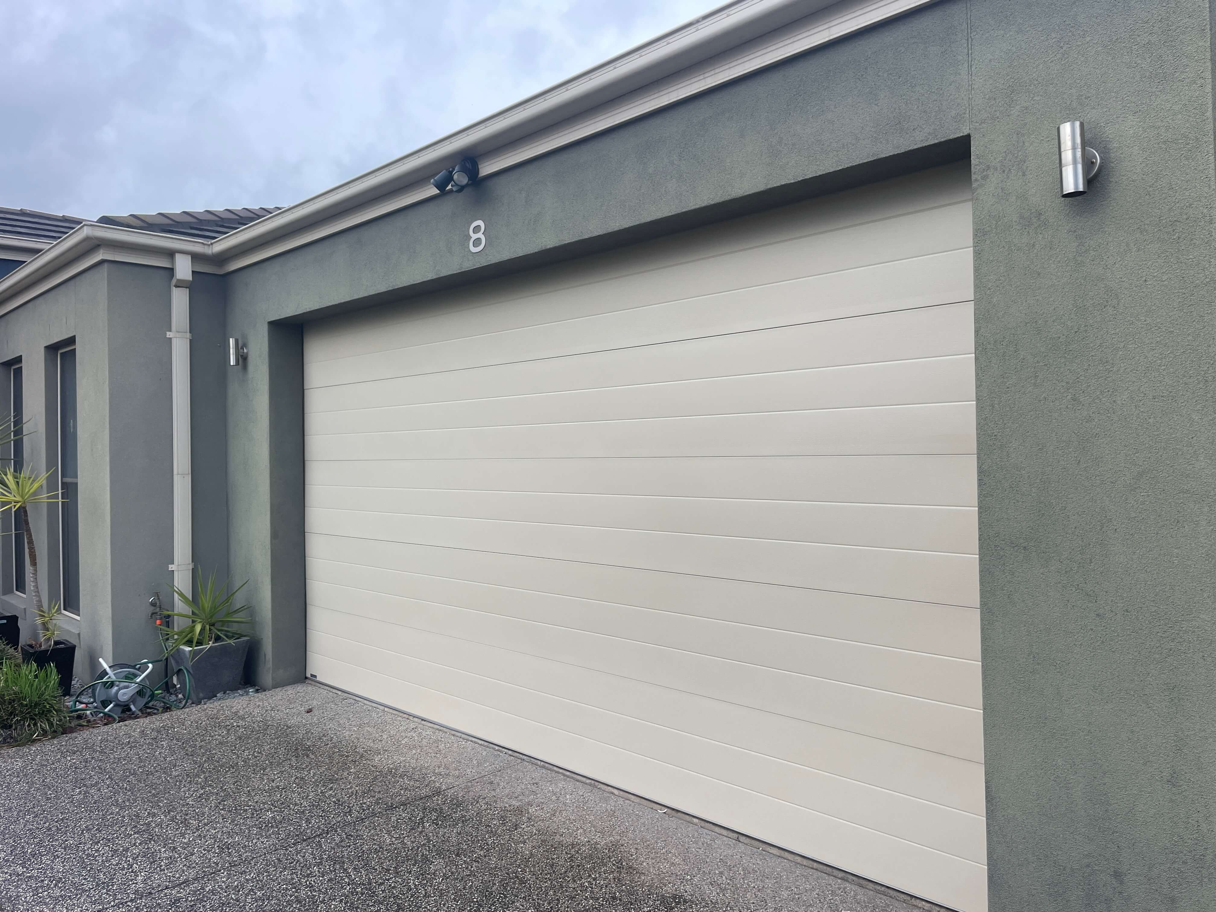 Tuscan Paperbark Sectional Door.