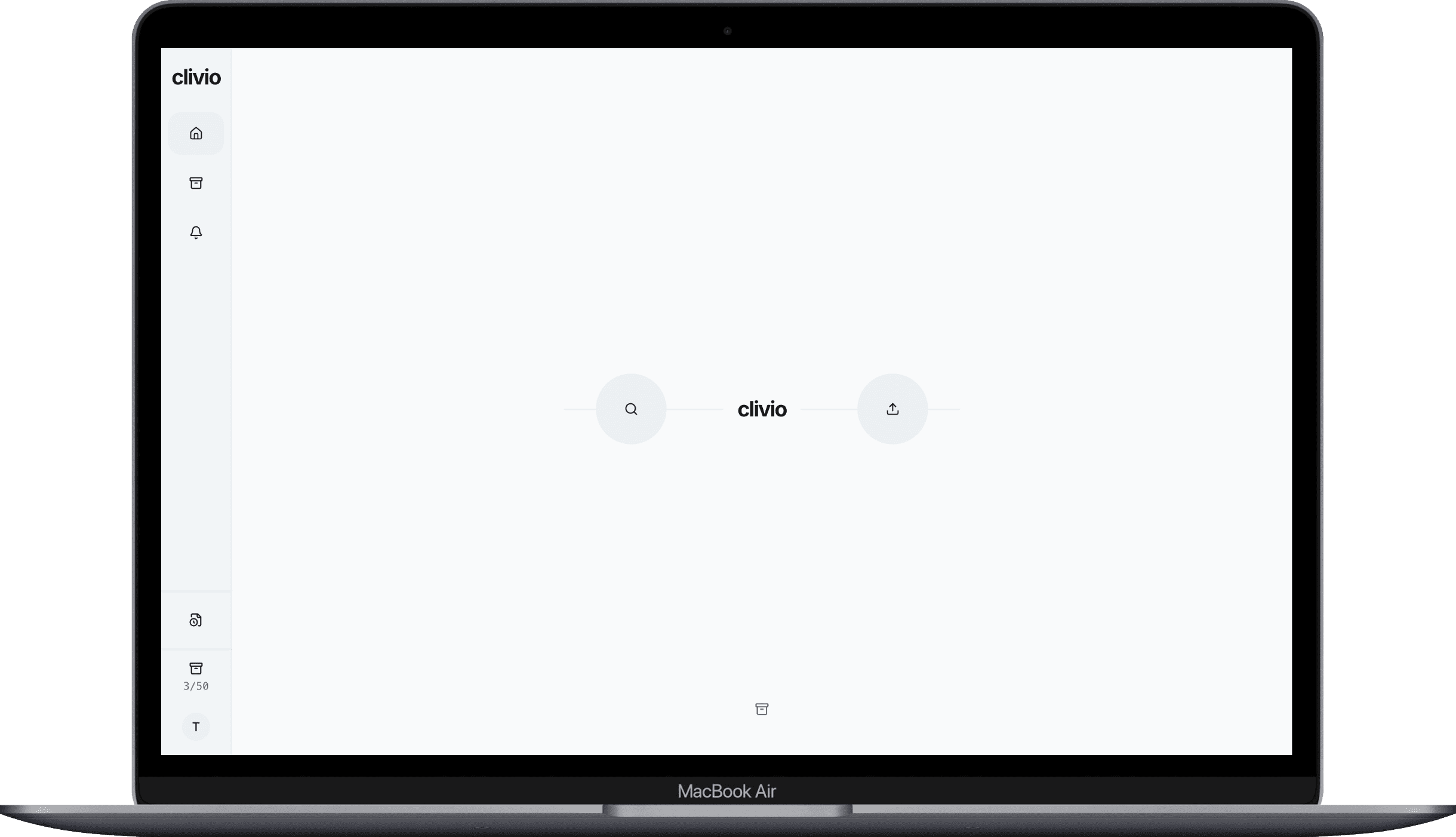 Clivio application interface