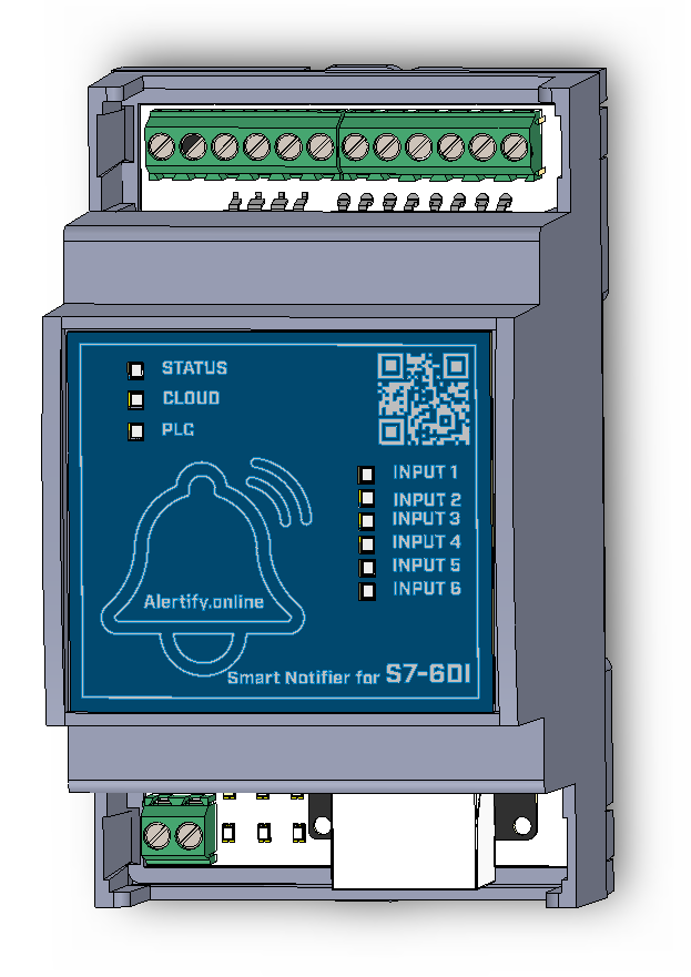 Alertify S7 PLC + 6x Digital Inputs
