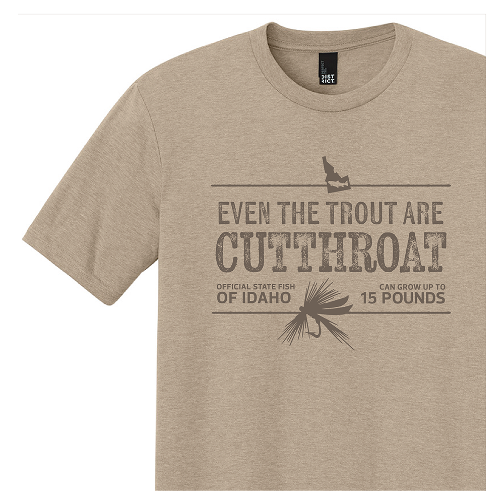  Even The Trout are Cutthroat Tee (Tan)
