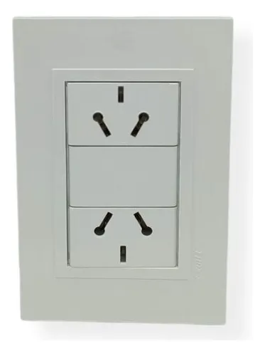 Toma doble de embutir Exultt 10amp