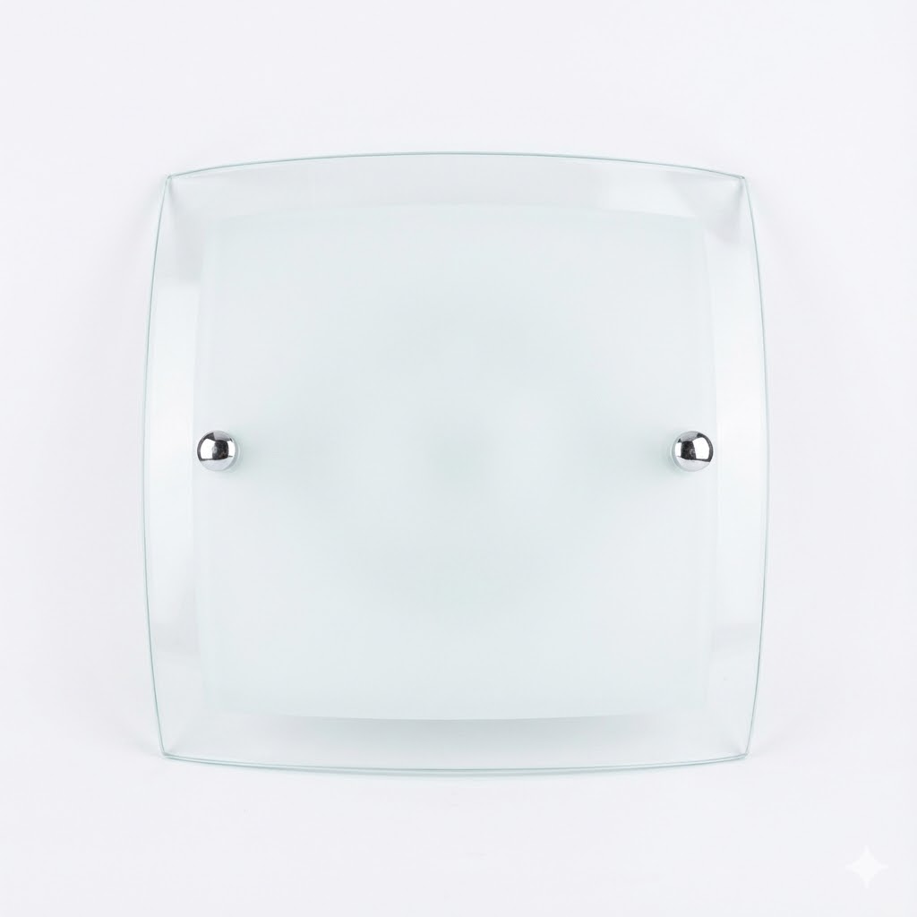 Plafon Vidrio Cuadrado Ferrrolux 20x20cm