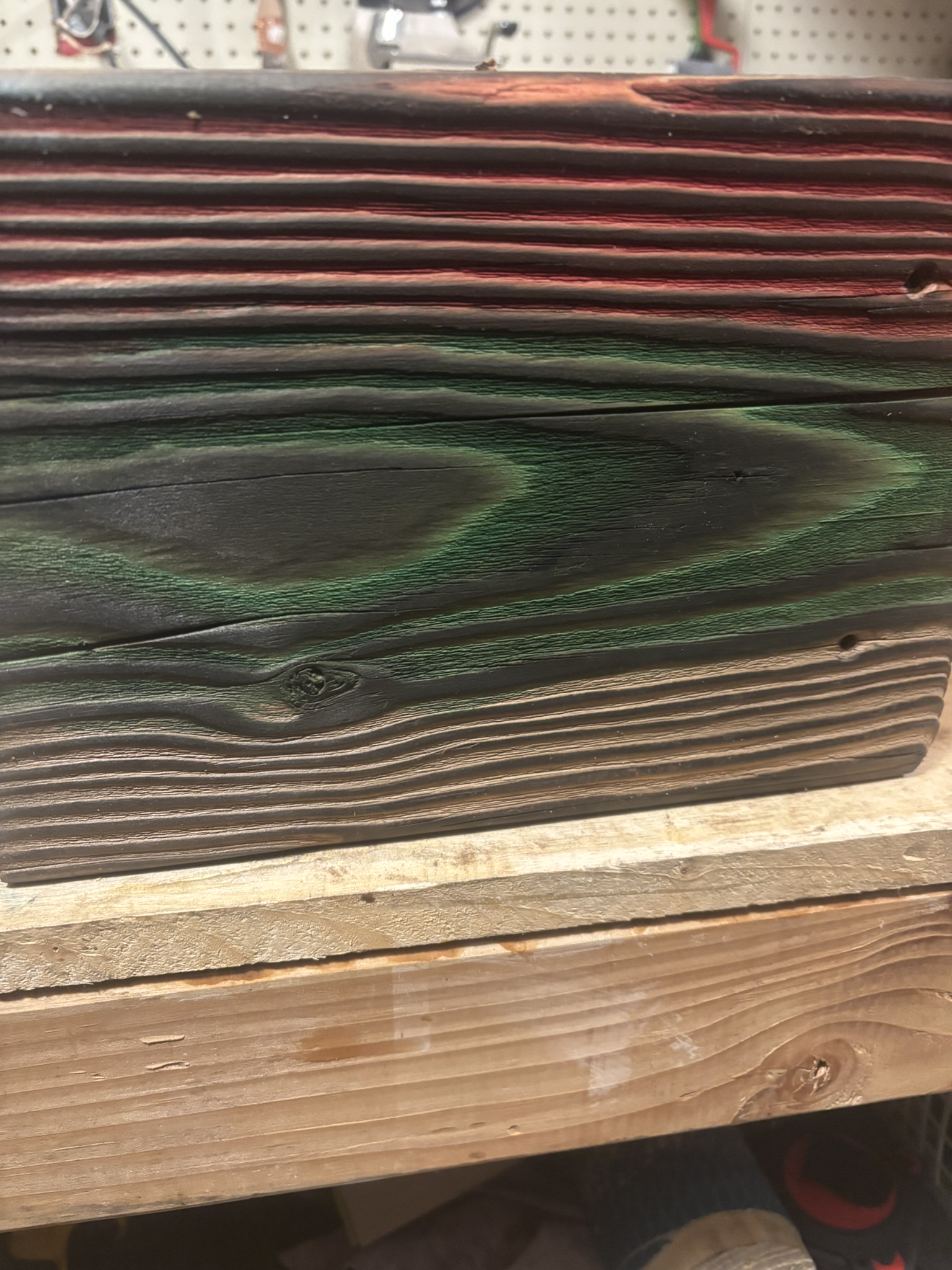 Green Epoxy River Table (Side View)