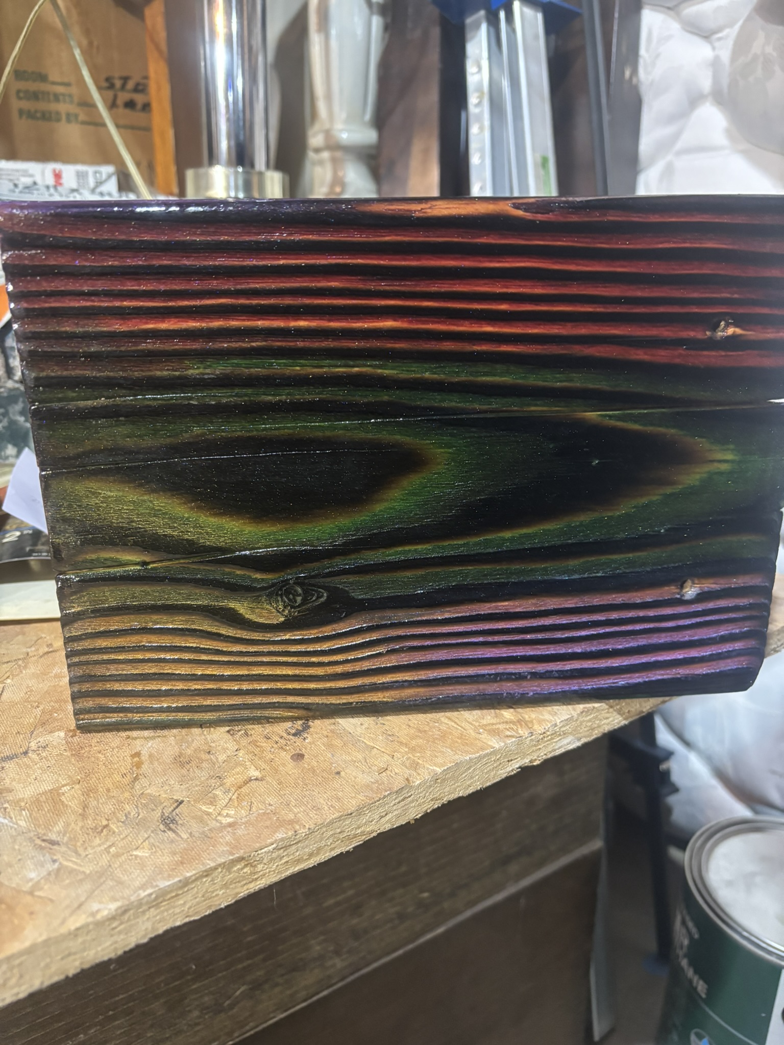 Epoxy River Table (End View)