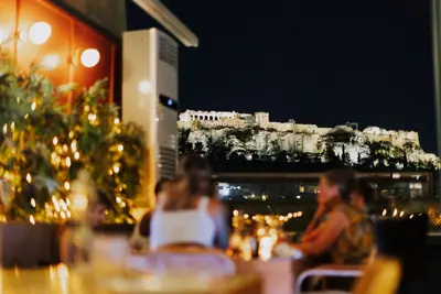 Acropolis-view rooftop terraces