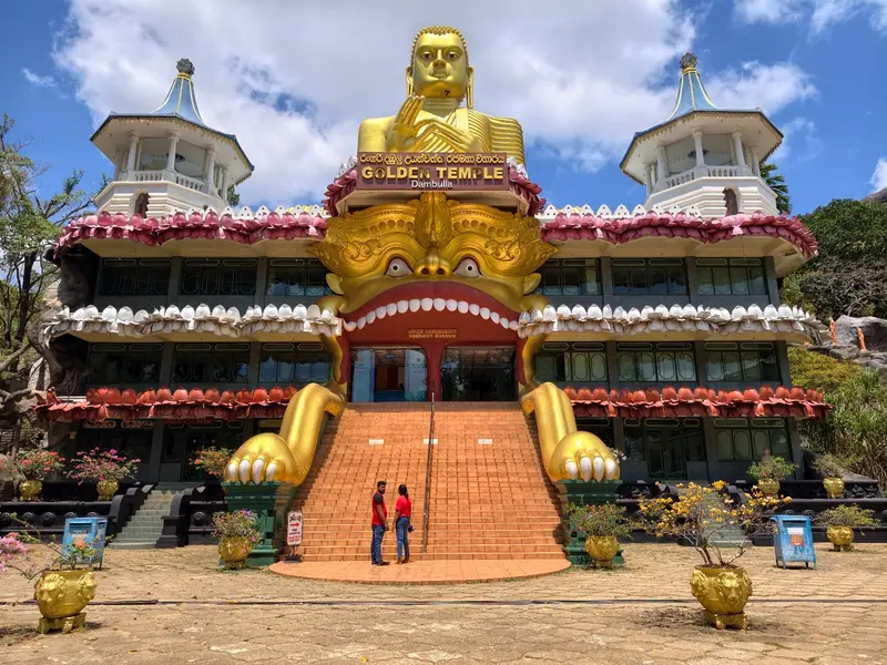 Golden Temple and golden Buddha statue