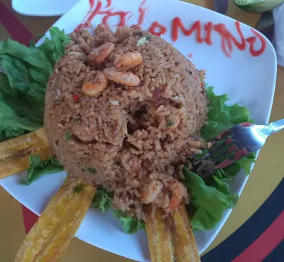 Arroz con camarones