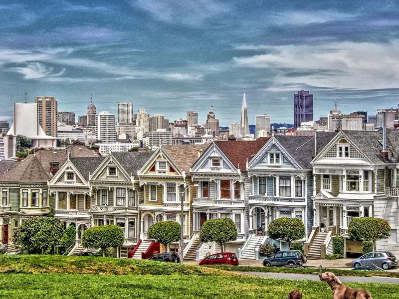 Painted Ladies am Alamo Square