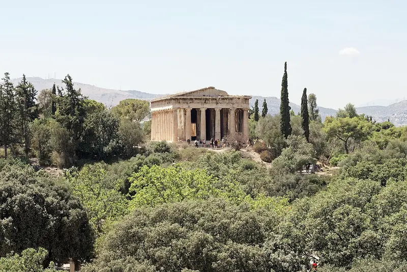 Ancient Agora with Temple of Hephaestus