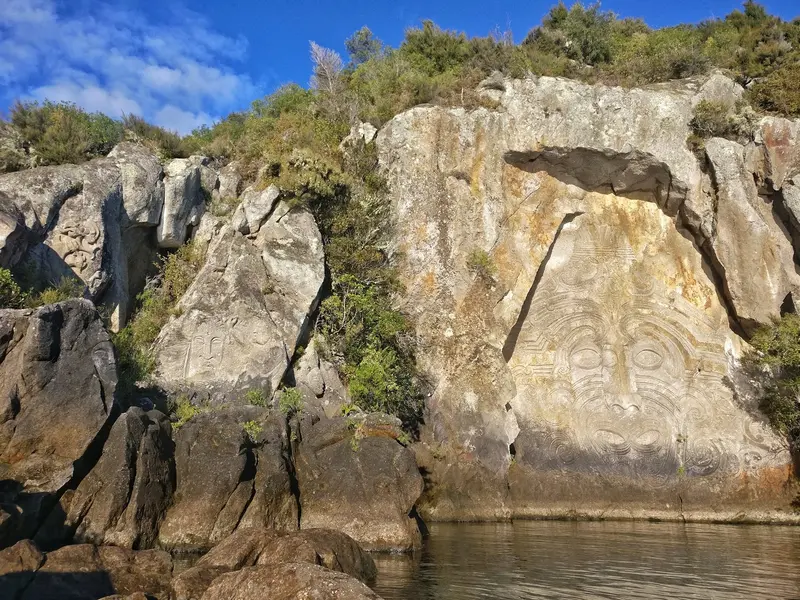 Ngātoroirangi Mine Bay Māori Rock Carvings