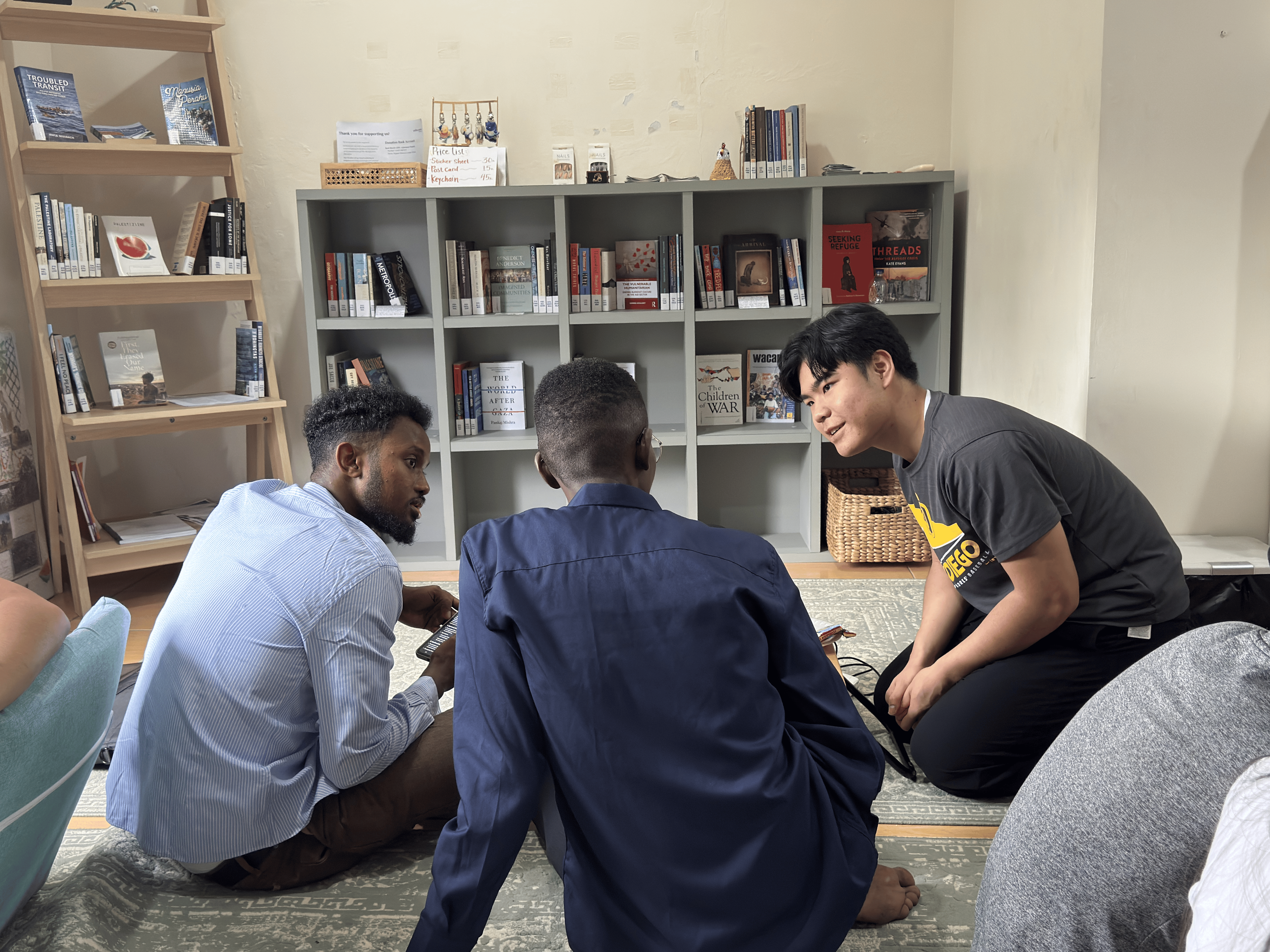 Group of teacher and students