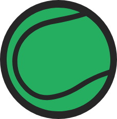 A cool tennis ball sticker