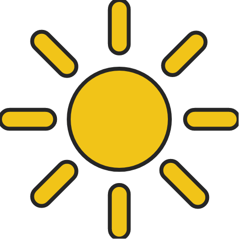 A cool sun sticker