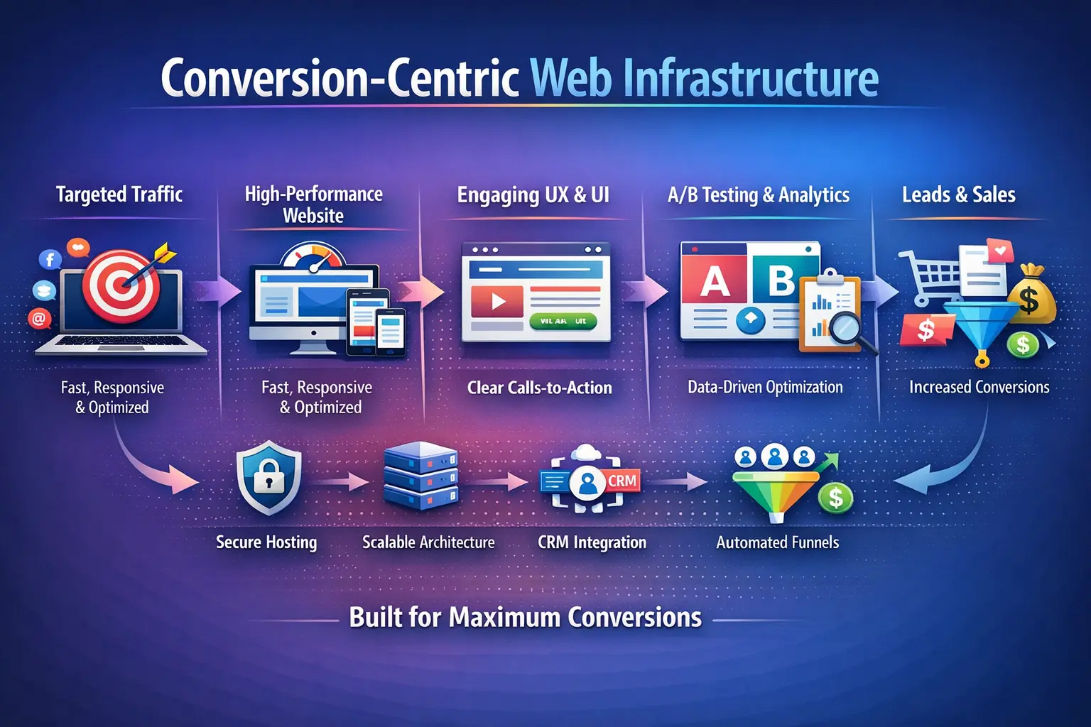 Conversion-Centric Web Infrastructure