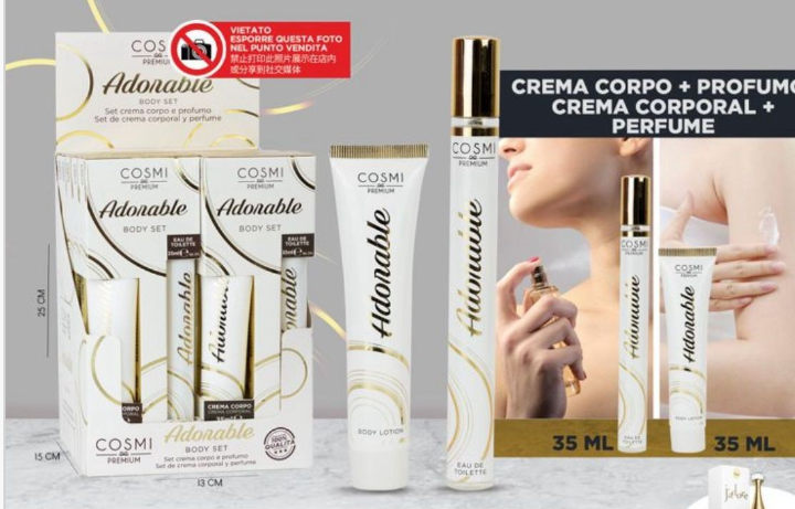 Mini profumo + crema corpo