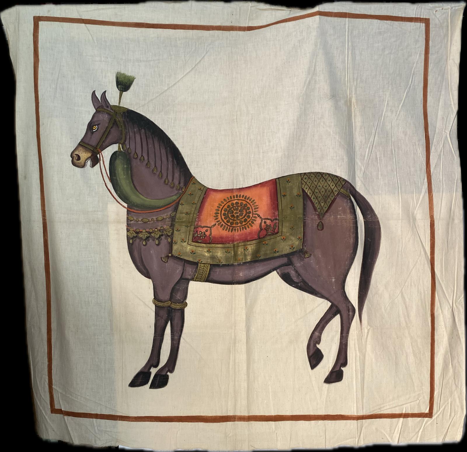 CAVALLO DIPINTO SU TELA MIS. 120X120