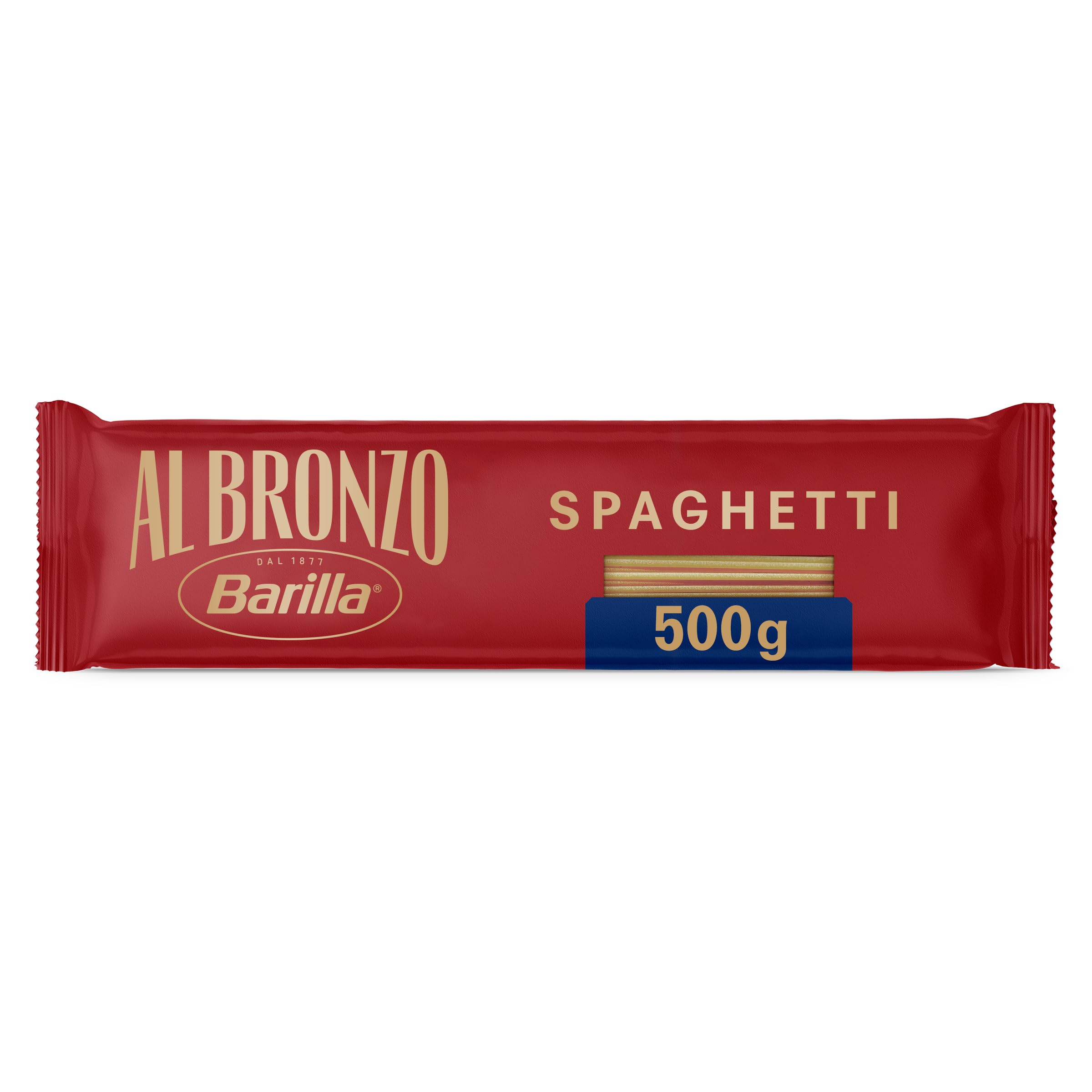 Barilla Pasta Al Bronzo Spaghetti 100% Grano Italiano, 500 g