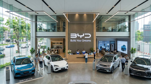 เครื่องกระจายกลิ่น Standalone + HVAC ที่ BYD Thailand