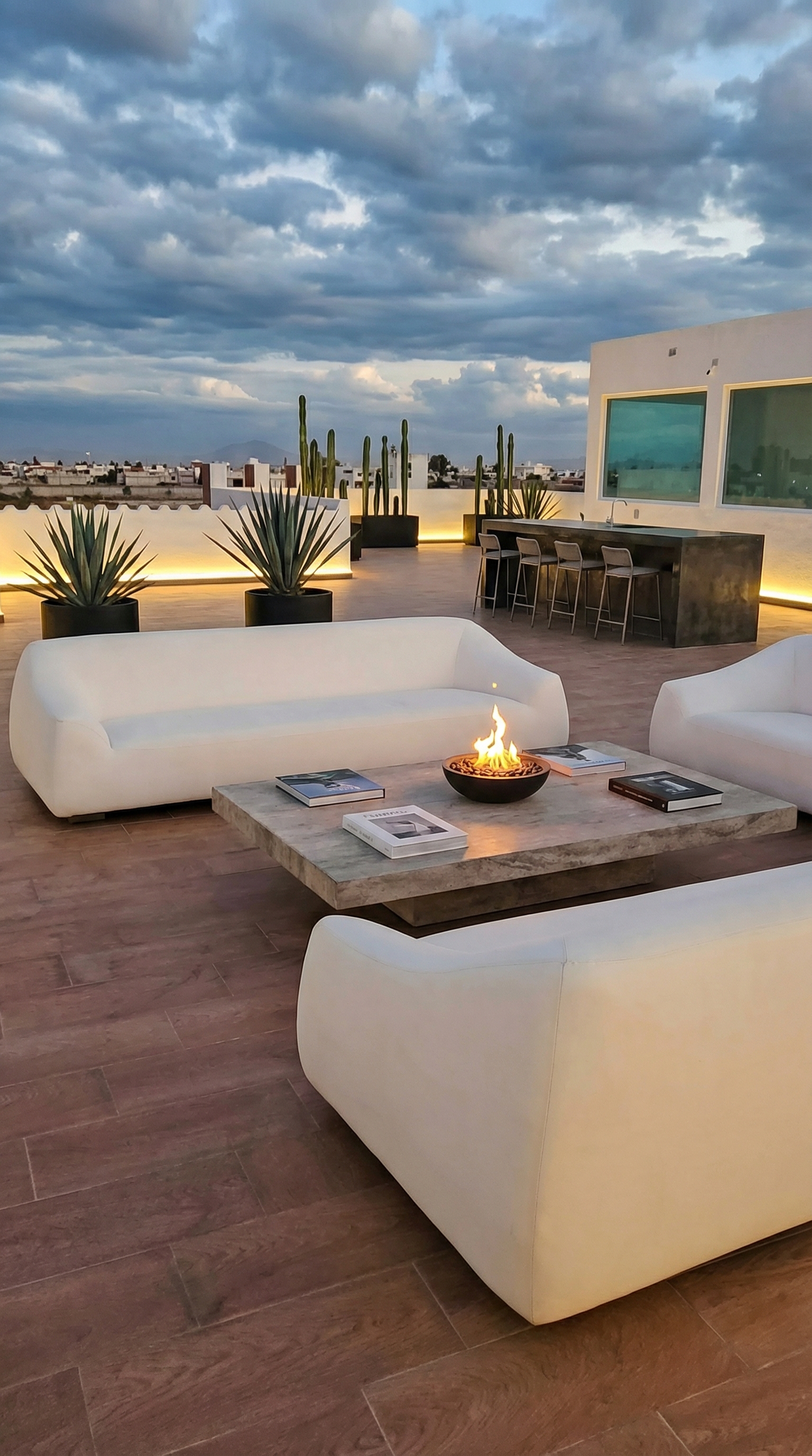 Roof garden de la casa 1D en Villas El Durazno