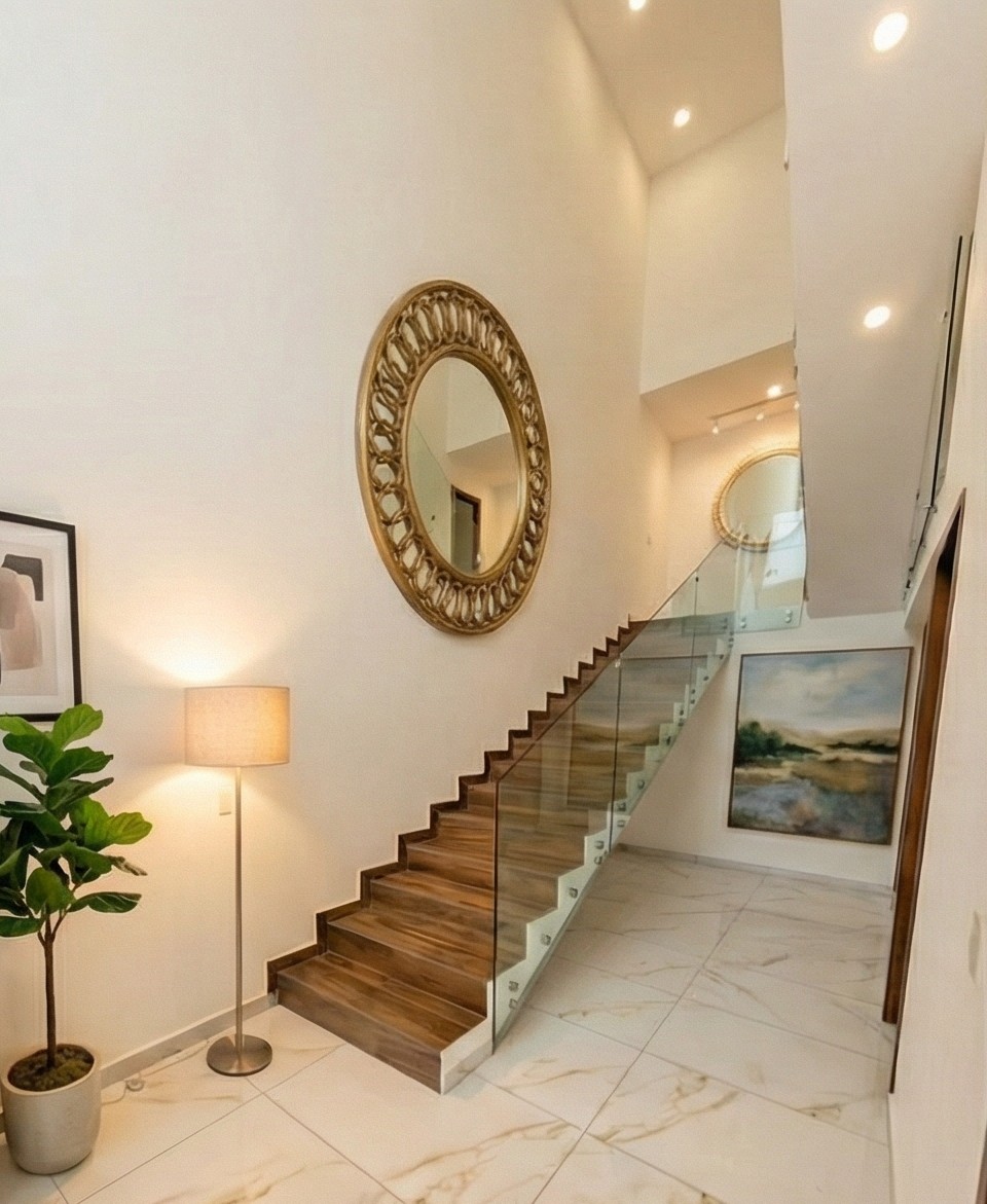 Escaleras de la casa 10 en Fossalta Residencial