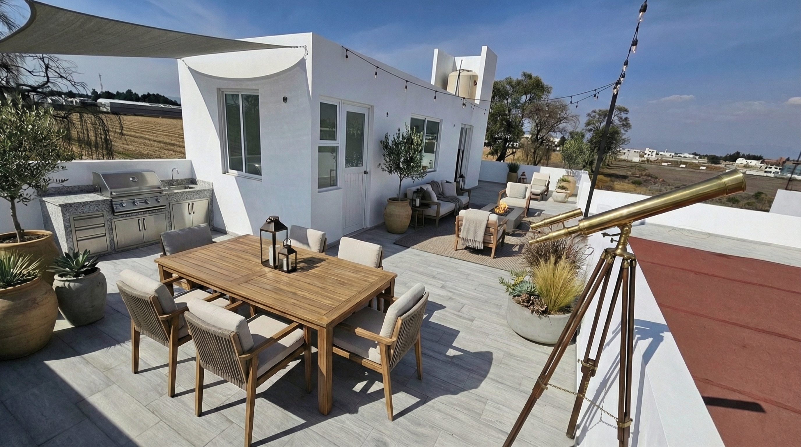 Roof garden de la casa 11 en Fossalta Residencial