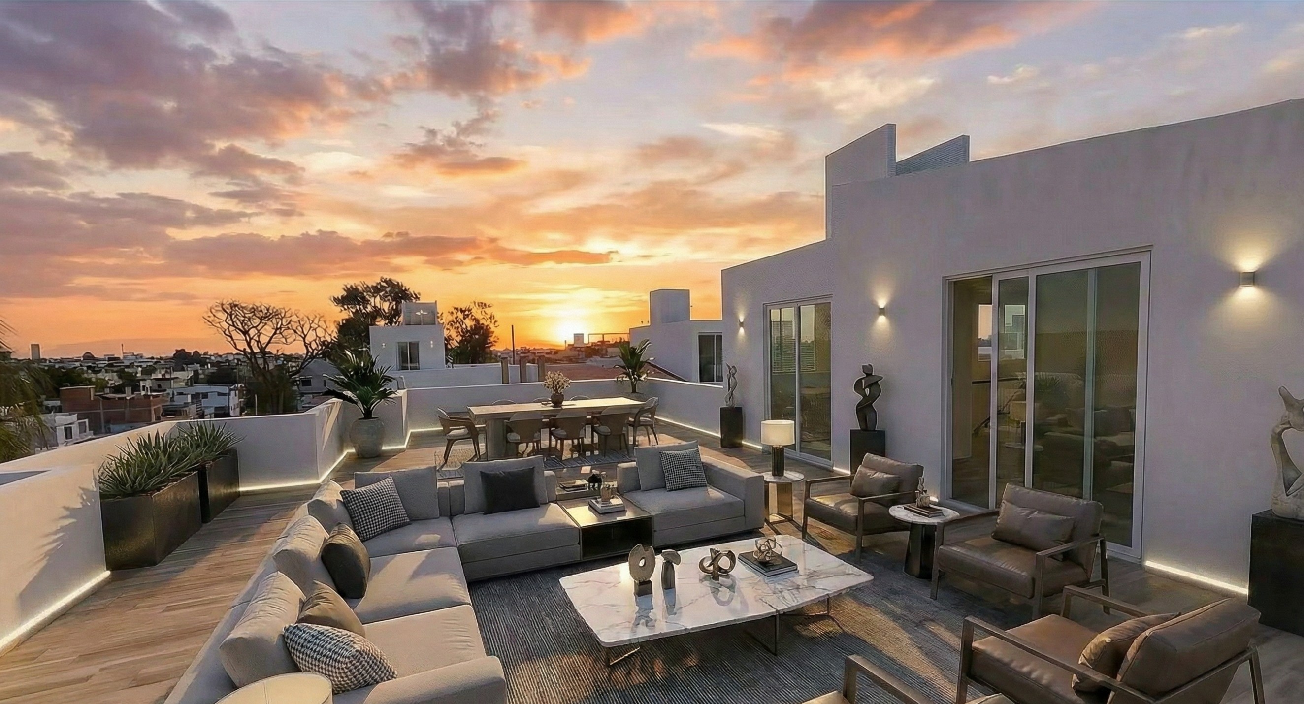 Roof garden de la casa 12 en Fossalta Residencial