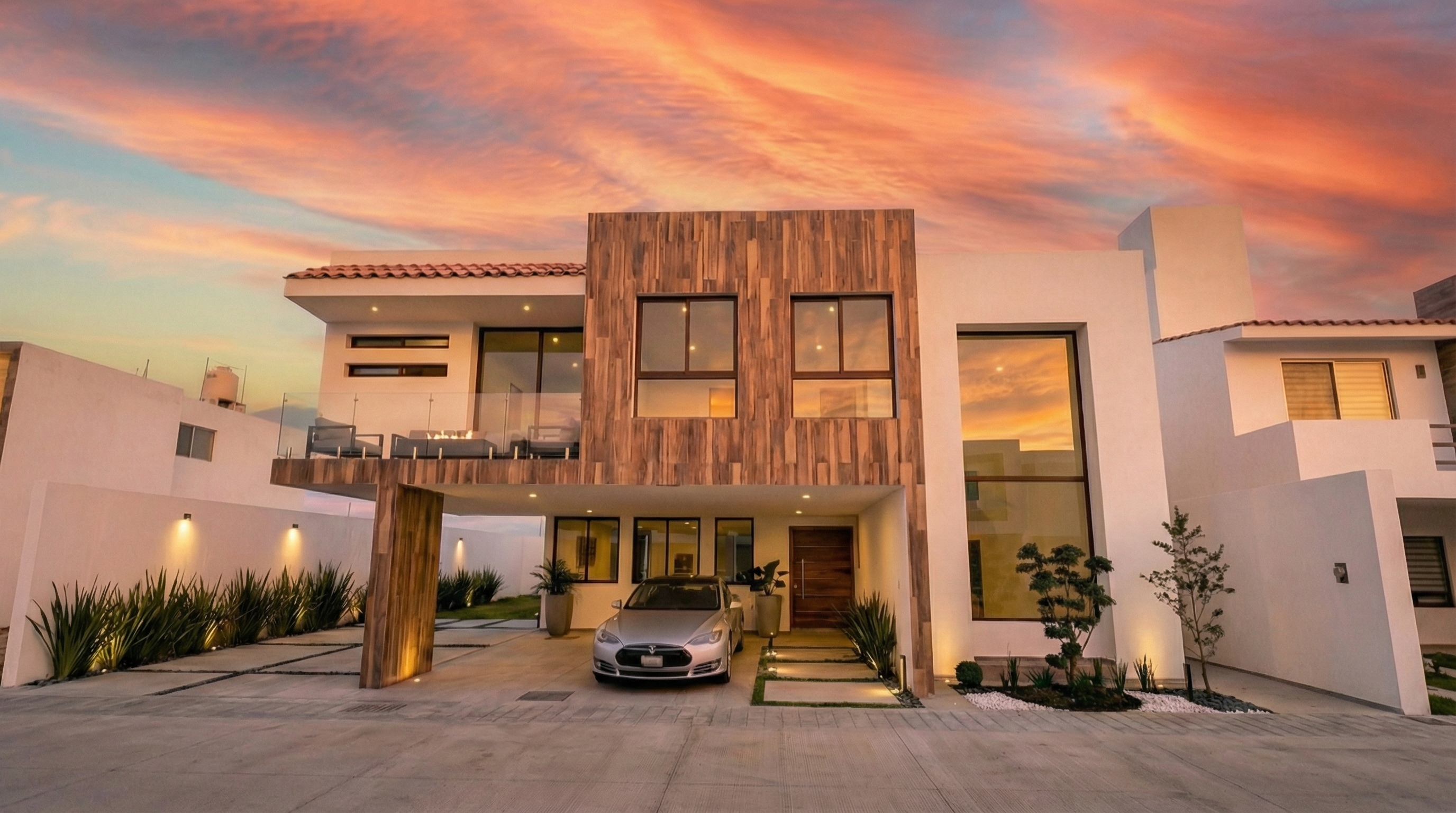 Fachada de la casa 14 en Fossalta Residencial