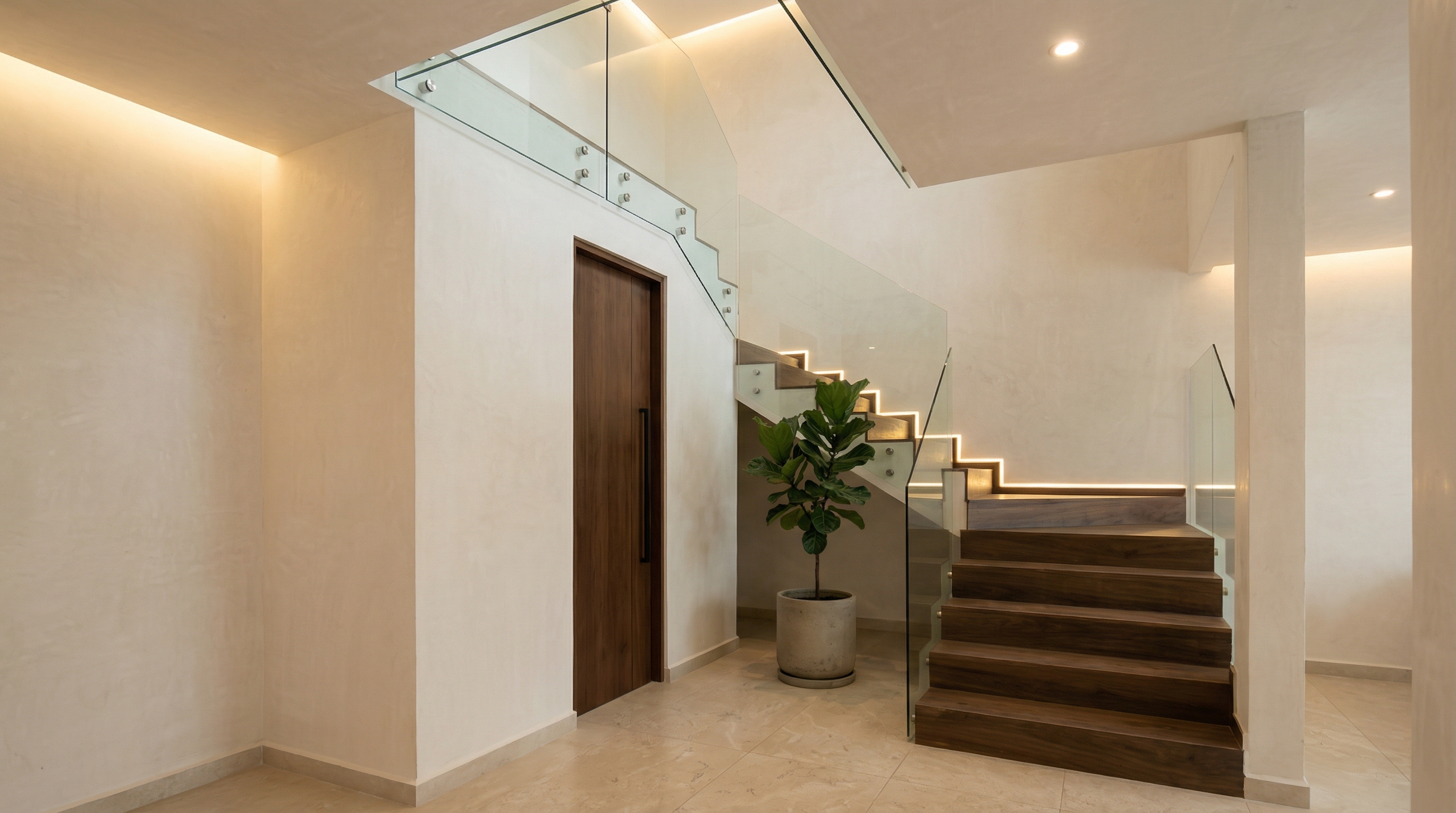 Escaleras de la casa 9 en Fossalta Residencial