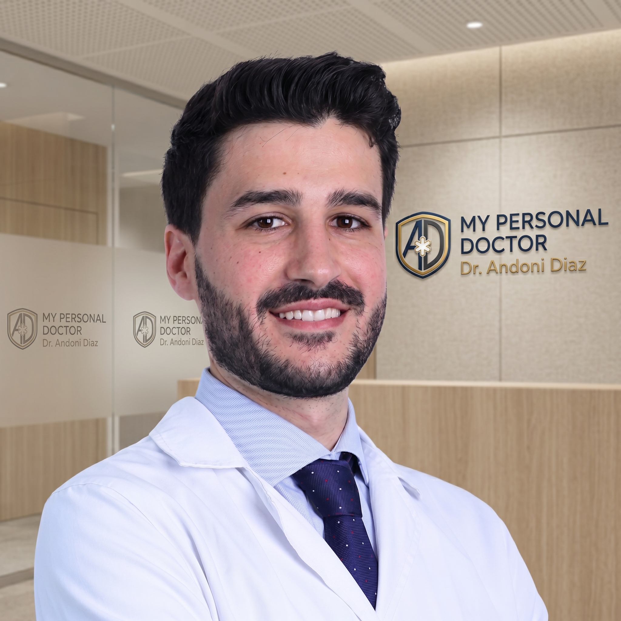 A professional portrait of Dr. Andoni Diaz.