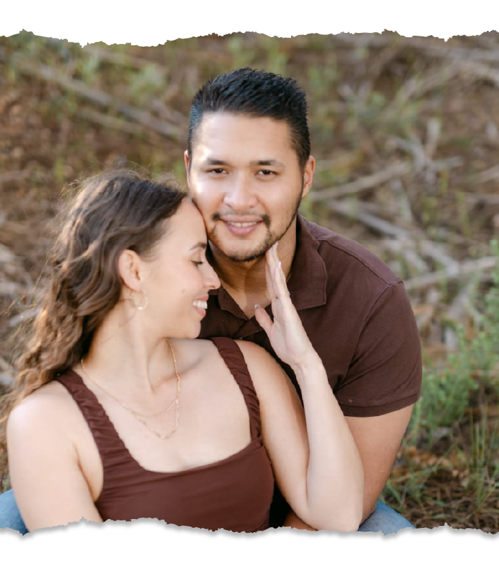 A photo of a couple walking.