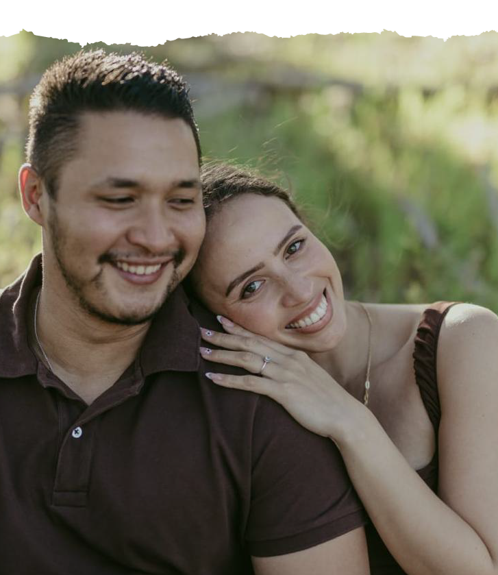 A happy couple portrait.