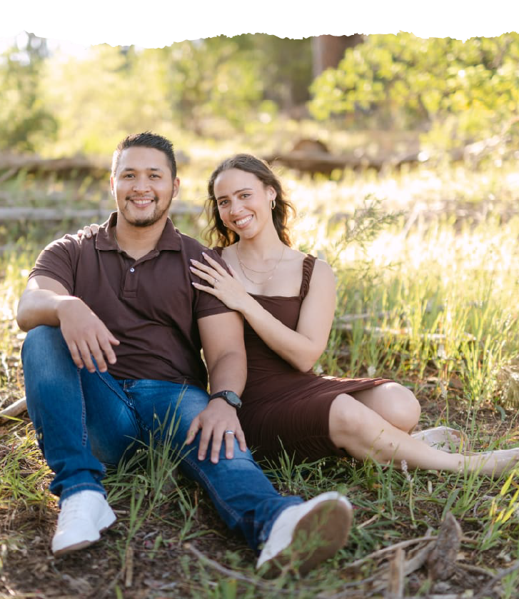 A happy couple portrait.