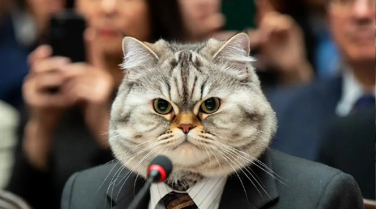 Cat Becomes Branch Manager After Stealing Employee Badge