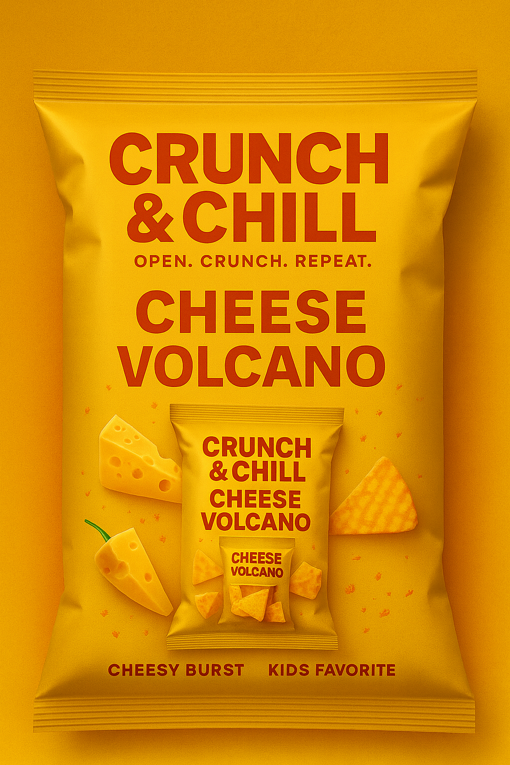Cheese Volcano snack pack