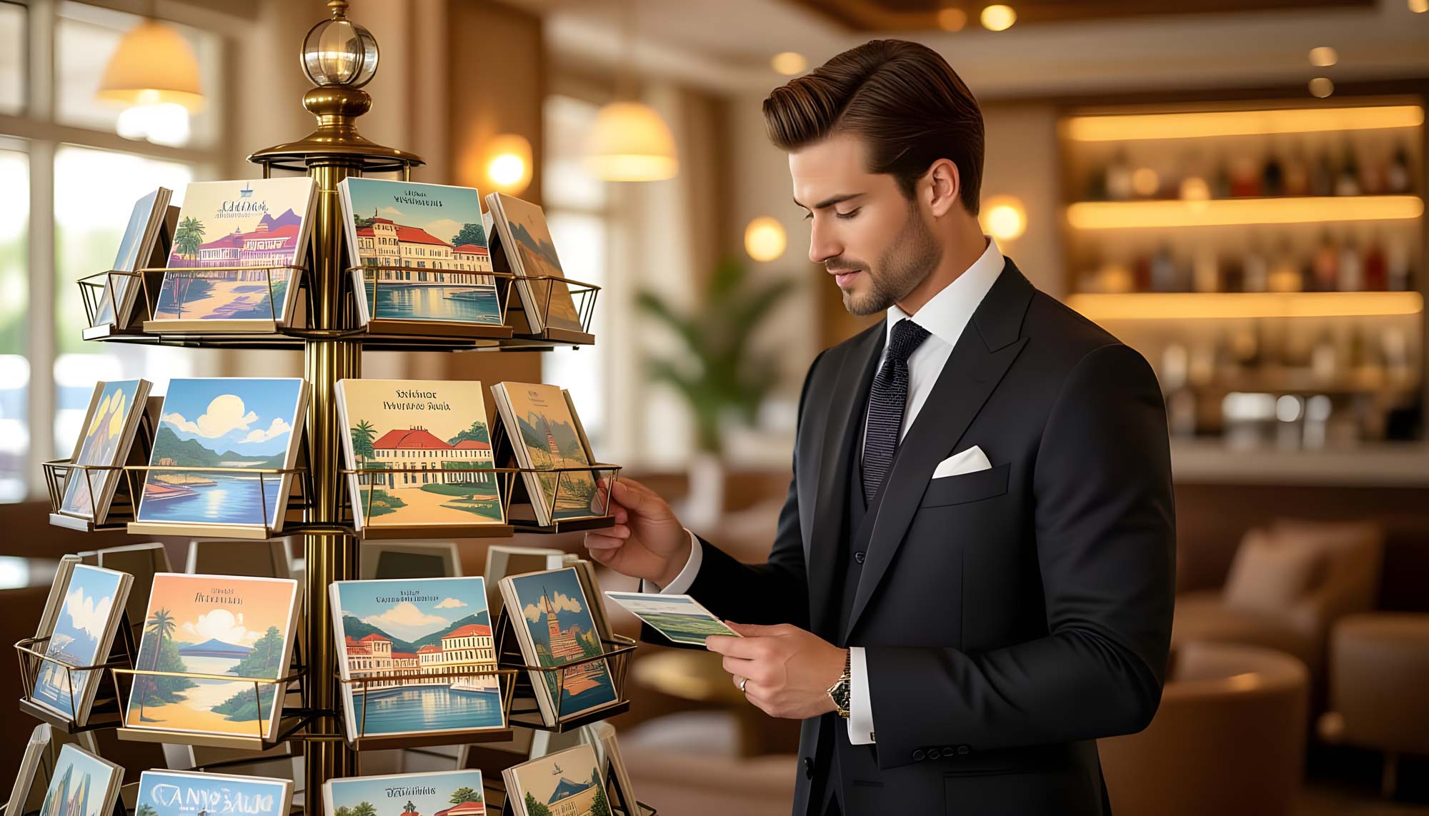 Display stand with PartyCards