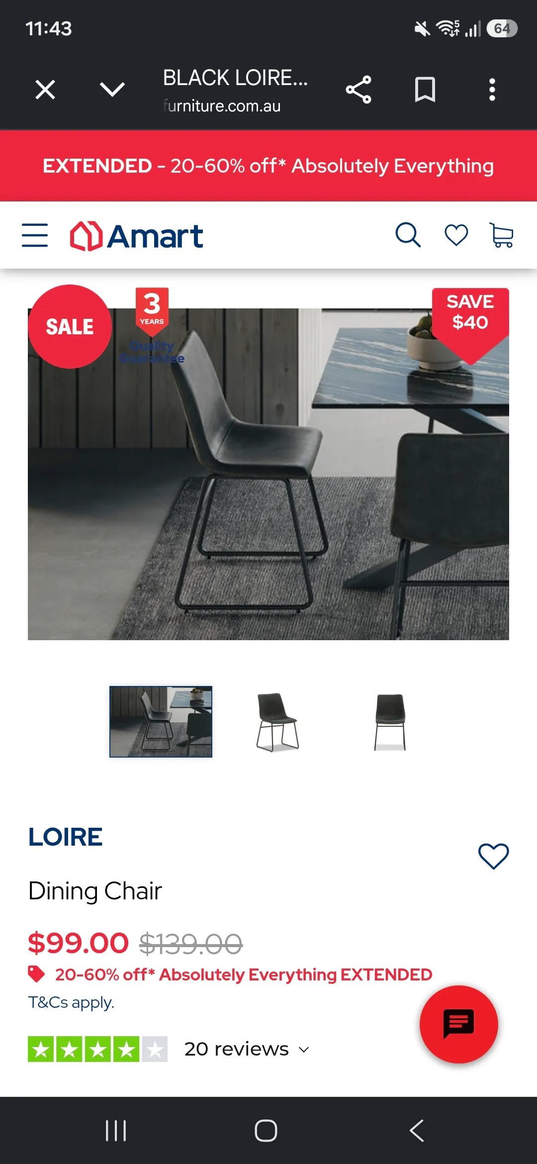 Dining chair 의자 4개 판매합니다