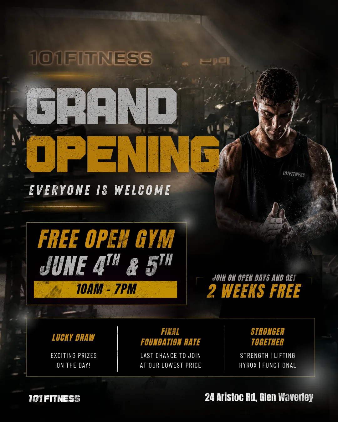 101FITNESS Glen Waverley 그랜드 오픈 안내드립니다! 🎉