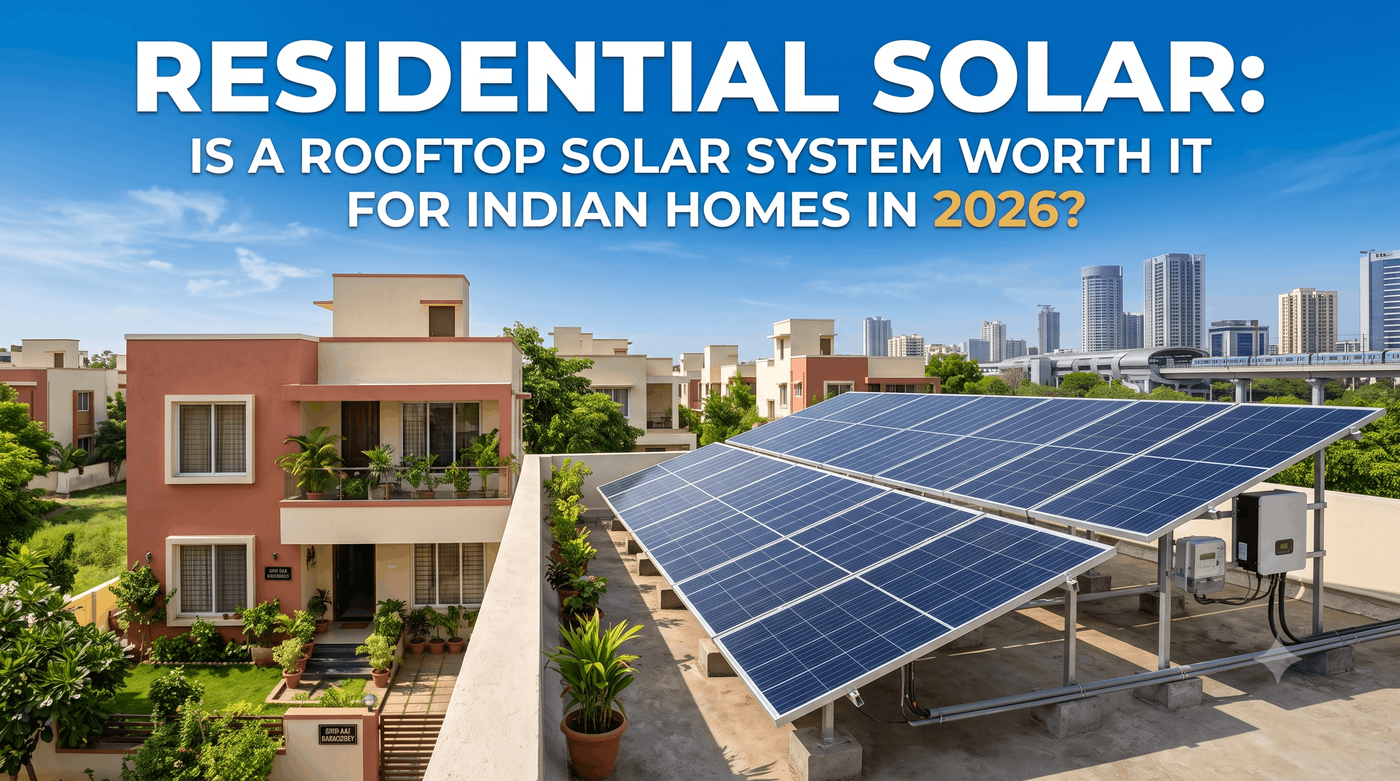 Residential Solar: Is a Rooftop Solar System Worth It for Indian Homes in 2026?