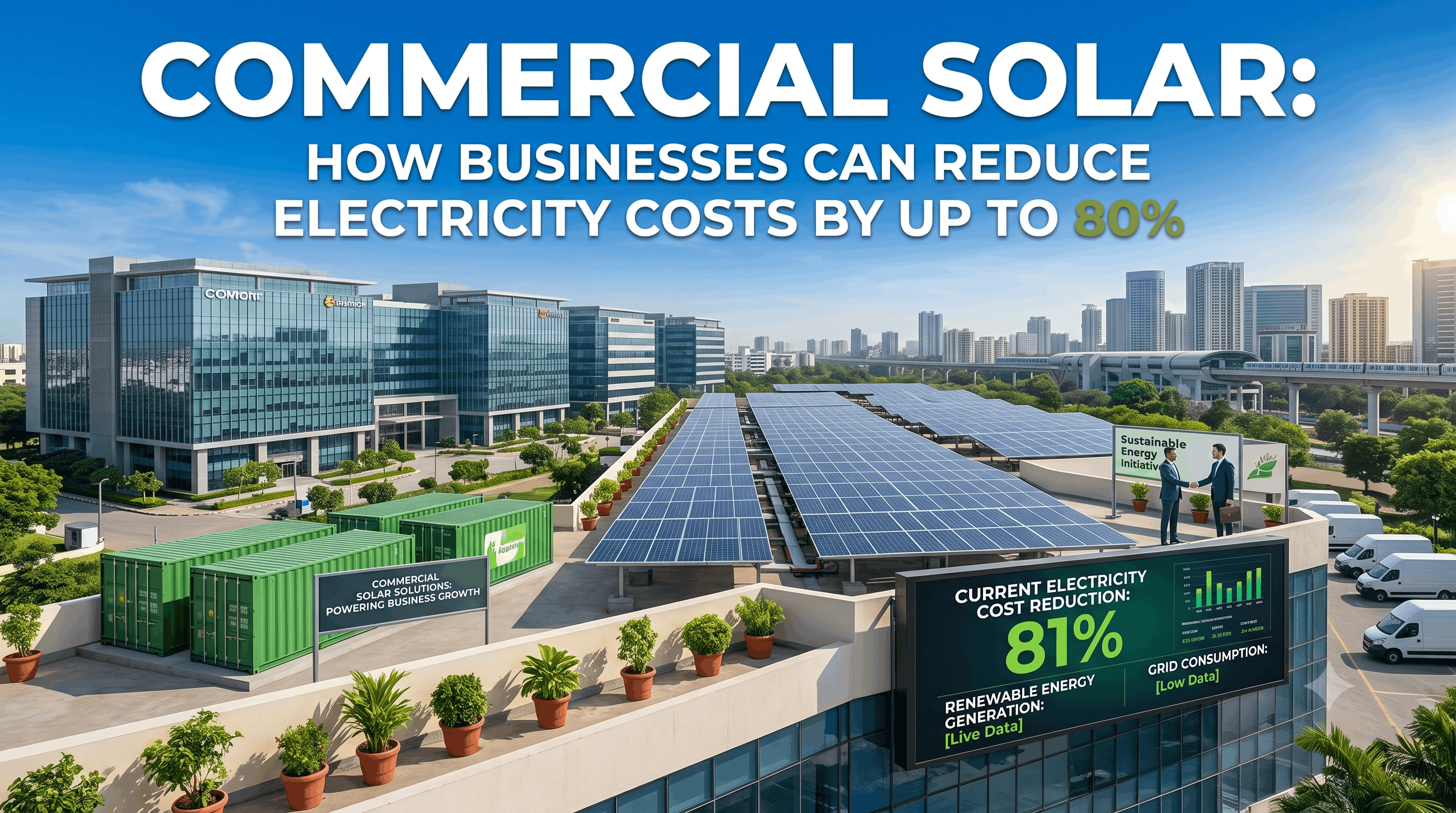Commercial Solar: How Businesses Can Reduce Electricity Costs by Up to 80%